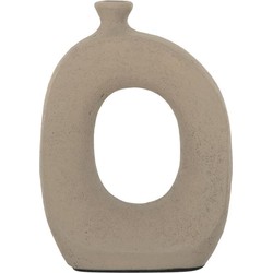 MUST Living Vase Salda large sand,31x22x12 cm, terracota