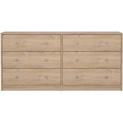 Dubbele ladekast met 6 lades B143,1 cm  LISE
