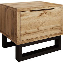Meubella - Nachtkastje Harlow - Eiken - 55 cm