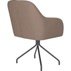 Housecraft Living Otis Eetkamerstoel Draaibaar Metaal Spider Taupe
