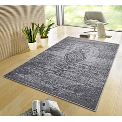 Vintage Laagpolig vloerkleed - Gloria - Mouse - 80 X 150 CM