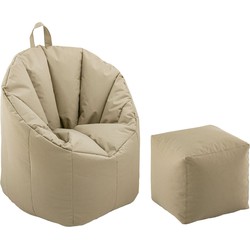 SVJ Zitzak Rond - 70 x 70 x 80 cm - Nylon - Taupe