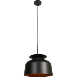 Mexlite - hanglamp - Skandina - zwart - metaal - Ø 35cm - E27 - 3684ZW