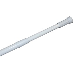 MSV Douchegordijn stang - uitschuifbaar van 70 naar 120 cm -aluminium - Douchegordijnen