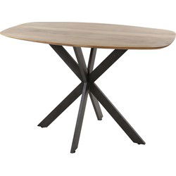 Bartafel Deens Ovaal - Naturel Acaciahout - 140x80x92cm