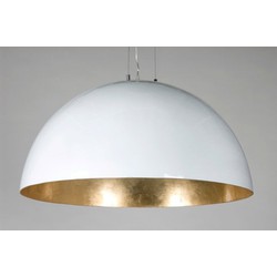 Grote hanglamp koepel wit, zwart of zilver 70cm Ø