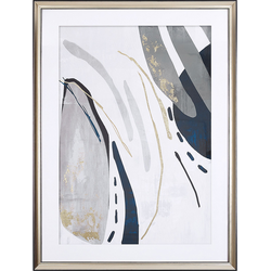 HIDMO  - Wanddecoratie - Grijs - 60 x 80 cm - Papier