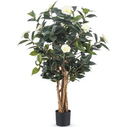 Greenmoods Camellia Japonica - Japanse Roos - Nepplanten voor binnen - Kunstplant - 1 Stuk