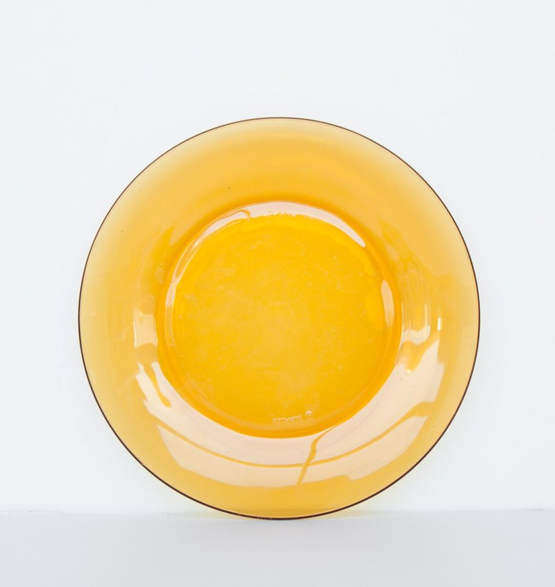 Plate glass vintage - Yolk yellow - 