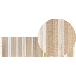 TALPUR - Vloerkleed - Beige - 80 x 300 cm - Jute