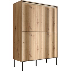 Meubella Dressoir Timoteo - Eiken - 98 cm - Hoog