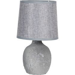 Clayre & Eef Tafellamp Grijs Keramiek
