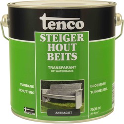 Steigerhoutbeits antraciet 2,5l verf/beits - tenco