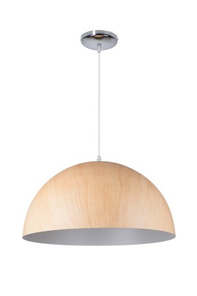 Linea Verdace Hanglamp Cupula Wood Licht - Wit - Ø50cm - H35cm - 