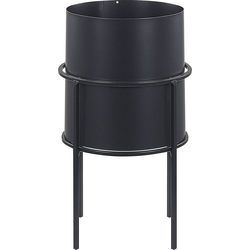 MILEA - Plantenbak - Zwart - 16 cm - IJzer