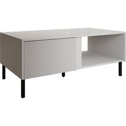 Meubella - Salontafel Margareth - Wit - 110 cm