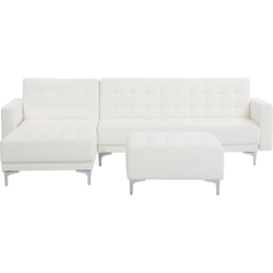 Beliani ABERDEEN - Modulaire Sofa-Wit-Kunstleer