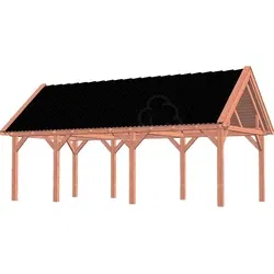 Trendhout douglas overkapping zadeldak XL, 815 x 440 cm