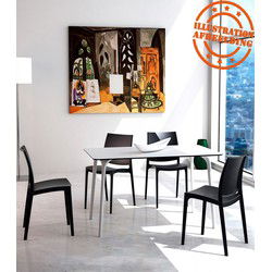 LAGOON design tuintafel 140x80x75 cm Zwart