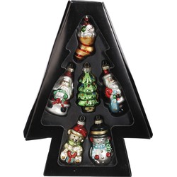 House of Seasons Kerst Ornamenten - Set 6 stuks - Glas - Groen