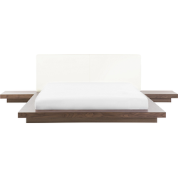 Beliani ZEN - Tweepersoonsbed-Lichte houtkleur-MDF