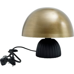 PTMD Seventies Tafellamp -  24 x 24 x 22 cm - Ijzer - Zwart/Goud