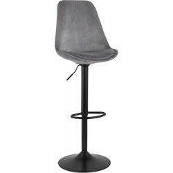 MIKE verstelbare kruk 48x55x103-123 cm Grijs