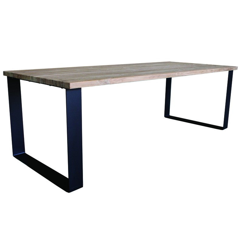 PTMD Oakly Table naturel rechthoekig metalen frame 270c - 