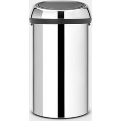 Touch Bin afvalemmer, 60 liter - Brilliant Steel