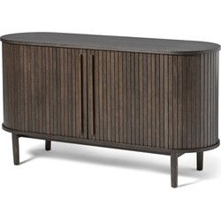 Dressoir Donker Eikenhout - 140x45x76cm - Meta