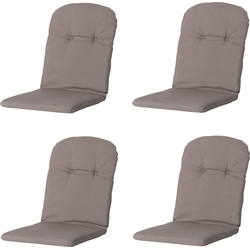 Madison -  Kuipstoelkussen Hoge Rug Panama taupe - Ca. 96x45 cm - Set van 4