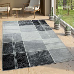 Laagpolig Modern Vloerkleed Sinovo - Grijs - 160x220 cm