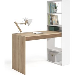 Omkeerbaar bureau met opbergplank - L 120 cm