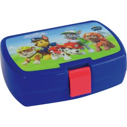 Kunststof broodtrommel/lunchbox Paw Patrol 16 x 11 cm - Lunchboxen