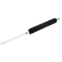 Radiatorborstel - kunststof - zwart - 63 cm - schoonmaakborstel/rager verwarming - plumeaus