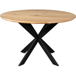 Starfurn Eiken eettafel Ferris | Rond 130 cm | Naturel
