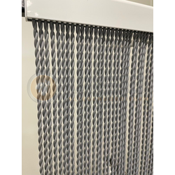 Vliegengordijn Alaska® Kunststof Draadgordijn RAL 7040 Venstergrijs | Kant en Klaar 100x260  cm