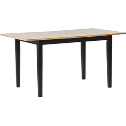 Beliani HOUSTON - Eettafel-Lichte houtkleur-Rubberhout