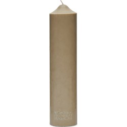 Riviera Maison Stompkaars, Cilinder kaars, 96-100 Branduren - RM Rustic Pillar Candle (ØxH) 7x30 - wit