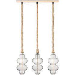 Home sweet home touw hanglamp Leonardo 3L Diabolo - helder