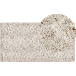 KAPAN - Shaggy tapijt - Lichtbeige - 80 x 150 cm - Polypropyleen