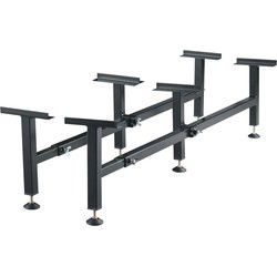 Potenset | Zwart staal | 2 persoons lattenbodem | Breedte en hoogte Verstelbaar
