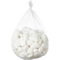 Decopatent® Decoratie steentjes - 1 KG - Deco Stenen - Natuurlijke sier stenen om te gebruiken bij decoratie - 1000 Gram - Wit