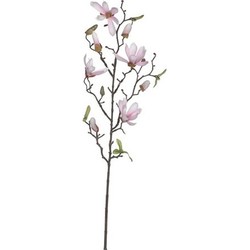 Magnolia beverboom kunstbloemen takken 80 cm decoratie - Kunstbloemen