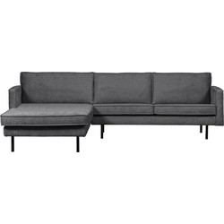 BePureHome Rodeo Chaise Longue Links - Velvet - Mountain - 85x300x155