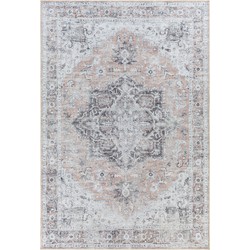 Afwasbaar Vintage Tapijt CAPUCINE - Beige/Grijs - 200x275 cm