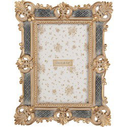 Clayre & Eef Fotolijst 10x15 cm Goudkleurig Kunststof