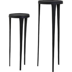 Zuil Tobias - Zwart - Ø35+Ø30cm