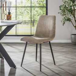 Hoyz Collection - Stoel Rib - Rock Zandkleur - Set van 4