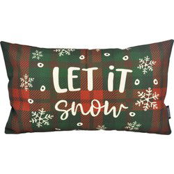Let It Snow Long | 30 x 50 cm | Kussenhoes | Katoen/Linnen